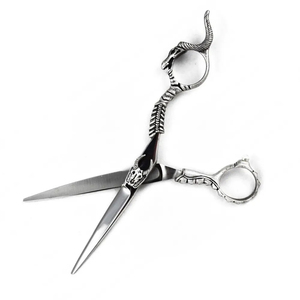 dragon handle scissors sharp cutting barber <b>shears</b> dragon design scissors stainless steel salon <b>tool</b> dragon handle scissors - Product Image 2