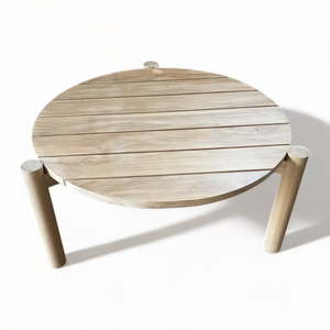 Paquete plano de madera de teca sin terminar de lujo, mesa de centro para exteriores para muebles de Patio para centro de jardín y mesas de sofá para sala de estar - Product Image 5