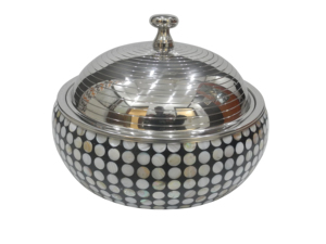 Enamel Printed Finishing Hot Pot Rounded Shape Casseroles <b>Server</b> Insulated Casserole Serving Hot Pot For Catering Usage - Product Image 6