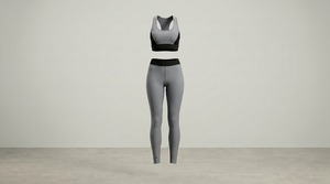 Premium <b>Women</b> Workout Clothing Set Stretch Sports Bra and Full Length Fitness <b>Leggings</b> Gym Wear - Product Image 2