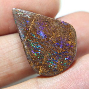 Ópalo de Boulder Australiano Natural Genuino, Cabujón de Ópalo Sólido, Ópalo de Fuego de Boulder Australiano Suelto para Fabricación de Joyas, Gema - Product Image 3