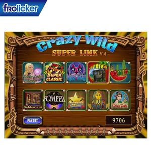 FRO CRAZY WILD V4 Single Screen Arcade Game PCB Board English Version US Plug for Coin Operated <b>Amusement</b> <b>Machine</b> - Product Image 1