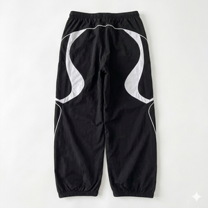 High Quality Custom Zip Oversized Men Spring Casual Streetwear Tracksuit <b>Set</b> Windbreaker Custom Logo Nylon Tracksuit - Product Image 5