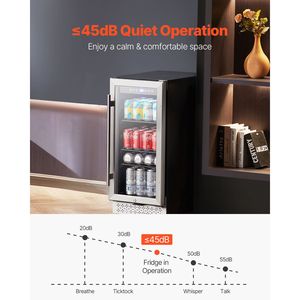 Frigorifero per Bevande da 88 Lattine, Mini Frigo con Porta in Vetro, Ripiani Regolabili e Controllo Digitale della Temperatura per Uso Esterno - Product Image 4
