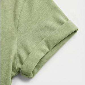 T-shirt à manches courtes pour femme avec logo personnalisé, vêtements d'été, haute qualité, 100% coton, séchage rapide, respirant, t-shirts pour femme - Product Image 6