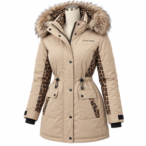 Abrigo Parka de Moda para Mujer para Clima Frío, Chaqueta Deportiva Casual de Tallas Grandes con Relleno de Algodón, Venta al por Mayor - Product Image 4
