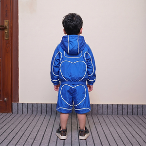 Nuevo Conjunto de Pantalones Cortos Deportivos de Algodón 100% para Adultos, con Logotipo Personalizado, Panel Azul, Secado Rápido, Tallas Grandes, Estilo Urbano, Lavado Ácido - Product Image 3