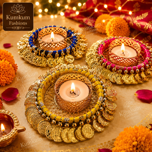 Nouvel Arrivage, Meilleures Ventes : Porte-bougie chauffe-plat en métal fait main indien, Cadeaux de remerciement pour Noël et Diwali, Décoration pour mariage, temple et maison - Product Image 2