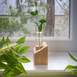 New Design Handmade Wooden Vases <b>Table</b> Top Living Room Decor Hot Selling Classic Style Home Decorations for Flowers Planter - Product Image 1
