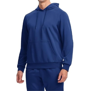 Conjunto Deportivo para Hombre, 100% Algodón, Estilo Urbano, Lavado Ácido, para Gimnasio, Entrenamiento, Fitness, Jogging, con Sudadera y Pantalones Estampados, para Invierno - Product Image 4