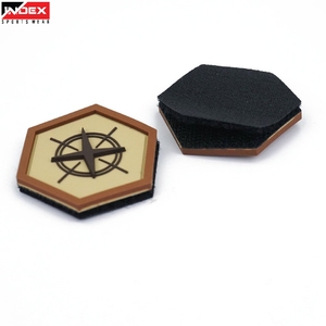 High Quality PVC patches custom logo 3D rubber badge waterproof soft durable velcro backing for clothing <b>hats</b> <b>bags</b> - Product Image 1