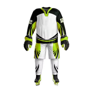 Ensemble d'uniformes de hockey sur glace pour adultes, best-seller, personnalisable avec le nom de l'équipe, prix d'usine, service OEM, uniformes en gros - Product Image 4