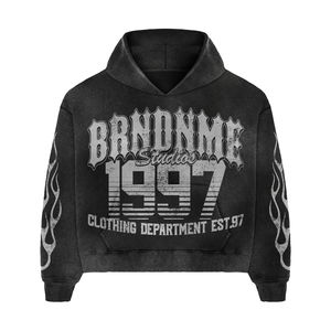 Conjunto de Dos Piezas Personalizado de Alta Calidad, 500 GSM, Sudadera con Capucha y Pantalones Cortos de Verano para Fabricantes de Ropa Unisex - Product Image 2