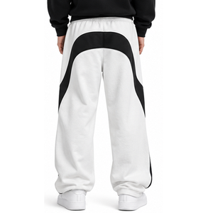 Mens 100% Cotton Fleece Baggy Fit Oversized <b>Trousers</b> Custom Wholesale Manufacturer Supplier OEM ODM Private Label Bulk Order - Product Image 2