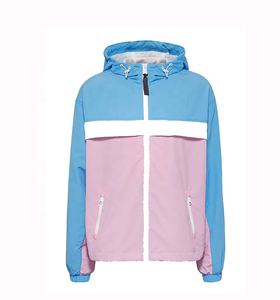 Chaqueta Cortavientos Ligera con Capucha, Estilo Moderno, para Mujer, Tallas Grandes, Diseño de Bloques de Color - Product Image 4