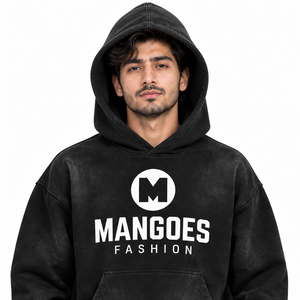Ensemble de survêtement unisexe noir à capuche délavé style streetwear avec imprimé masque de hockey, manches longues décontractées, pantalon à taille élastique 100 % coton - Product Image 5