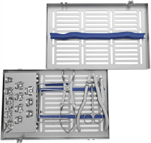 Kit de Grapas para Dique de Goma Dental OPTITECH HEALTHCARE, Plata/Color Personalizable, 12 Posiciones de Mandíbula, Acero Inoxidable de Grado Quirúrgico, CE - Product Image 4