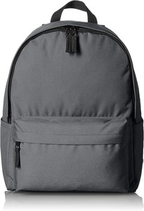 Basics Classic School <b>Backpack</b> with Multiple Compartments, Sturdy Construction, Adjustable <b>Straps</b> - Grey - Product Image 5
