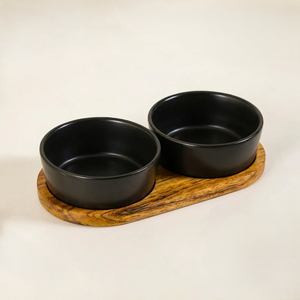 Juego de Tazones Negros Modernos para Aperitivos, Tazones Redondos Minimalistas para Servir Nueces, Aperitivos y Salsas, Vajilla Elegante para la Mesa de Cocina, Decoración del Hogar - Product Image 2