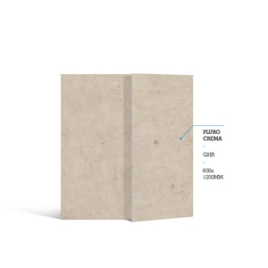 Carrelage en porcelaine Pluro Crema 600x1200mm, imitation pierre mate, pour murs et sols intérieurs - Product Image 5