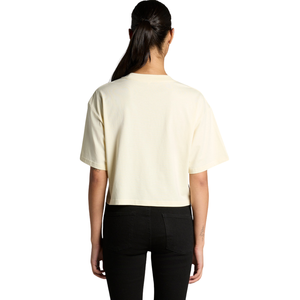 <b>Womens</b> O Neck Short Sleeve Cropped T <b>Shirt</b> <b>Loose</b> Fit Small Chest Print Casual Wholesale Custom OEM Cotton Jersey Fashion Tee Top - Product Image 1