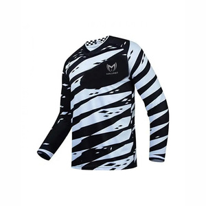 เสื้อเจอร์ซีย์มอเตอร์ครอสแบบซับลิเมชั่นสั่งทำได้ ขายส่ง เสื้อแข่งมอเตอร์ไซค์และรถแข่งแห้งเร็ว คุณภาพสูง เสื้อเจอร์ซีย์มอเตอร์ไซค์สั่งทำพิเศษ - Product Image 4