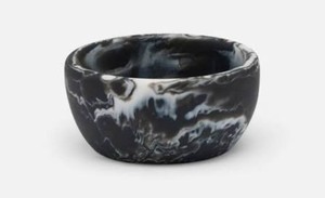 Tazón Desechable de Resina Ecológica con Patrón de Mármol Negro de 16 oz, Tazón Moderno para Servir Comida, Ensaladas, Sopas, Hecho a Mano, de Alta Calidad - Product Image 1