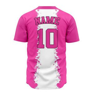 Men's Plus Size V-Neck Baseball Jersey Sportswear Full Button T-Shirts Breathable Sublimation Printed Baseball Jersey Washable - Product Image 6