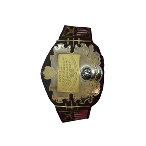 Cinturón de Campeón Mundial de Lucha Libre de Peso Pesado, Diseño de Placa Dorada, Correa Negra, Cinturones de Título Coleccionables Premium - Product Image 6