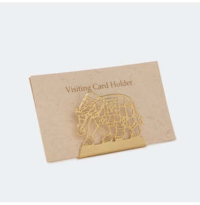 Moderno Porta Tarjetas de Visita de Latón para Escritorio de Oficina, Elegante Exhibidor de Tarjetas Metálico para Decoración de Recepción Corporativa y del Hogar - Product Image 1