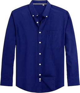 Chemise Oxford Homme Elite Tech Unie Décontractée à Col Boutonné Manches Longues avec Poche Édition Urbaine Flex 2026 - Product Image 1