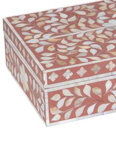 Caja de Almacenamiento Moderna de Lujo Mother Pearl, Diseño Flexible y Funcional, Solución Decorativa con Incrustaciones de Concha, Fabricante Mayorista - Product Image 5