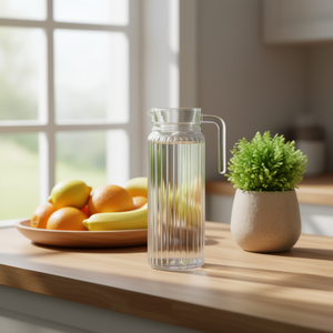 Bouteille d'eau en verre JARRA AGUA 1.1L, verrerie de qualité supérieure - Product Image 2