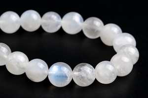 ลูกปัดมูนสโตนสีรุ้ง แท้จากธรรมชาติ ร้อยเป็นเส้น ลูกปัดกลม ขนาด 21 นิ้ว ขายส่งจำนวนมาก สำหรับทำเครื่องประดับ - Product Image 2