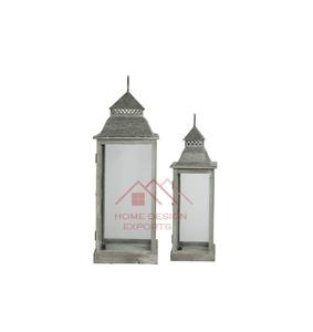 Silver <b>Antique</b> Finished Candle Lantern Handmade Metal Candle Holder - Product Image 1