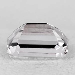 มอร์แกไนต์สีขาวสังเคราะห์ทรงเอเมอรัลด์คัท 6 มม. คุณภาพสูงจากเหมือง ขายส่งอัญมณีสำหรับทำเครื่องประดับ - Product Image 3