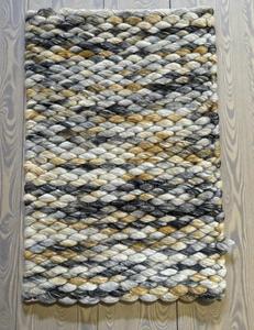 Tapis en laine fait main aux tons terreux naturels |   Tapis d'appoint texturé tissé à la main pour la décoration du salon et de la chambre - Product Image 4