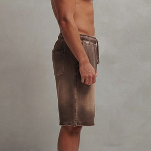 Shorts de jogging pour hommes en coton 100% lavé, écologiques, de qualité supérieure, respirants, à séchage rapide, avec logo personnalisé, pour un usage décontracté - Product Image 6