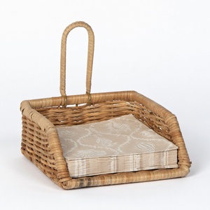 Beautiful <b>braided</b> rattan napkins holder napkin holders for dining table decoration <b>accessories</b> - Product Image 2