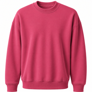 Latest Design Daily Wear 100% Cotton Material Drop Shoulder Sweatshirts for Women's Breathable Loose Fit Casual Style Mockneck - Product Image 1