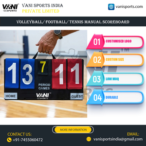 Tableau de score portable manuel multi-sports, tableau de score à bascule pour volley-ball, football, tennis, sports de table, enregistreur de scores - Product Image 4