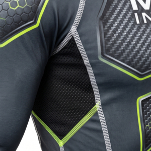 Custom Unisex High Elastic Quick Dry Eco-Friendly <b>Rash</b> Guard Short Sleeve Water Sports Surfing Swimwear Base Layer Fitness Front - Product Image 6