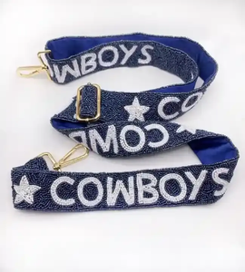 Purple Webbing <b>Strap</b> with GO CATS Raised Text Fashionable Buckle Bag Accessory Trendy Style - Product Image 4