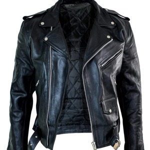 แจ็คเก็ตหนังแท้สไตล์ไบค์เกอร์คุณภาพพรีเมียม เสื้อคลุมแฟชั่นสตรีทแวร์ ดีไซน์สองด้าน ระบายอากาศได้ดี ปักลาย ตกแต่งอย่างประณีต เนื้อผ้าบาง - Product Image 3