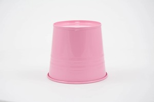 Classic Pink Metal Planter Perfect For Home Decor Floral Arrangements And Plant Displays Garden Planter Wholesale From India - Product Image 6