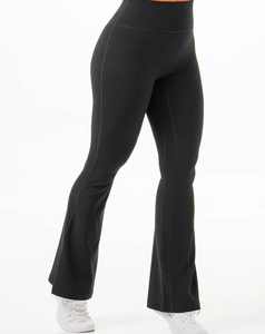 High Quality Simple Breathable Lightweight Spandex/Nylon Wide Leg Yoga <b>Leggings</b> for Women's Print <b>Pattern</b> Four-Way Stretch Plus - Product Image 5