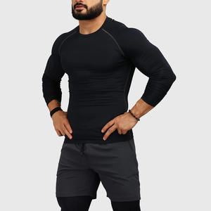 2026 New Hot Selling <b>Customized</b> Men's <b>Compression</b> <b>Shirt</b> <b>Design</b> Sublimation Printed Fitness Wear <b>Shirt</b> Wholesale Rate OEM - Product Image 2