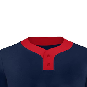 Maillot de baseball imprimé tendance à manches courtes, design personnalisé, col à deux boutons, anti-UV, évacuation de l'humidité, multi-usages - Product Image 2