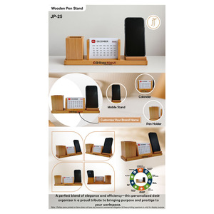 Luxury Solid Wood Table <b>Top</b> Surface with Personalization and Printing for Promotional Office Use - Product Image 4