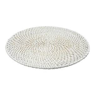 Set de table rond en rotin fait main, dessous de plat en osier naturel résistant à la chaleur, style bohème, pour la cuisine et la maison - Product Image 1